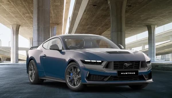 Mustang Dark Horse exterior in Blue Ember paint colour option