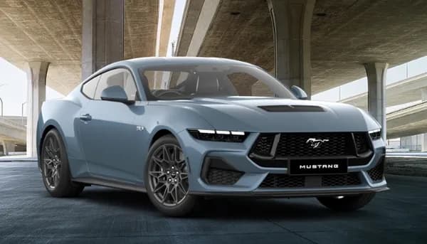 Mustang GT exterior in Vapor Blue paint colour option