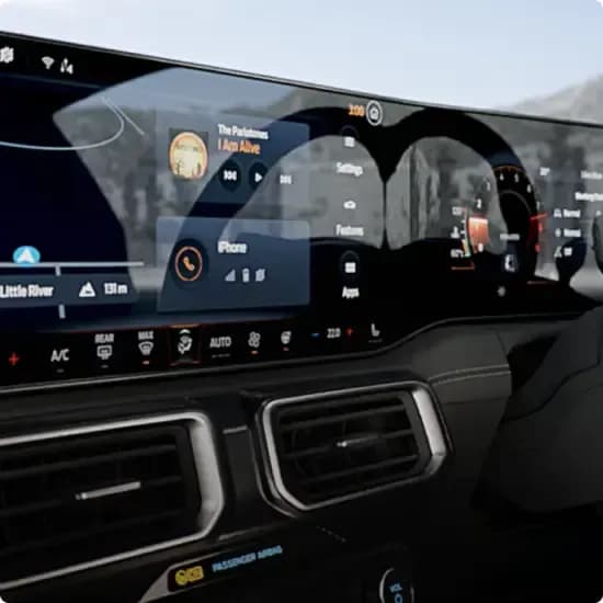 Ford Mustang 12.4-inch LCD digital instrument cluster — technology highlight