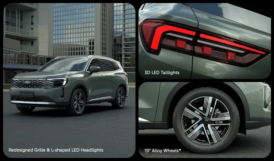 New Level Territory striking exterior with LED lighting — Ford feature highlight