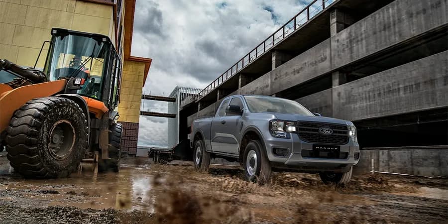 Ford Ranger cockpit and dual displays close-up — Next Level Ranger gallery