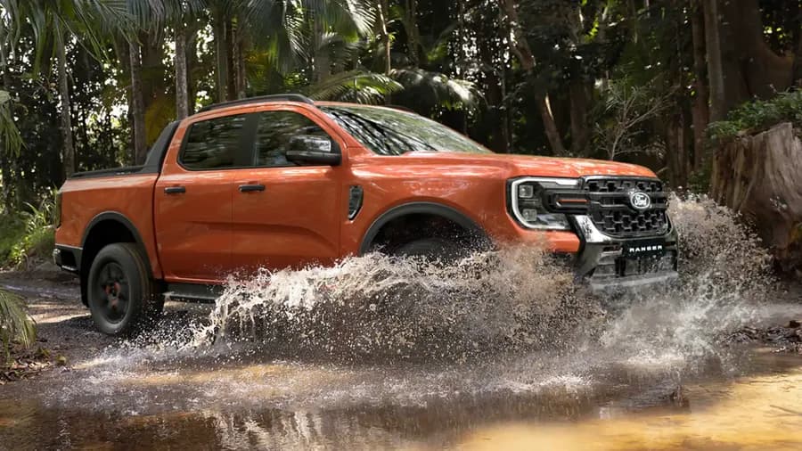 Ford Ranger water wading on an off-road trail — Next Level Ranger gallery