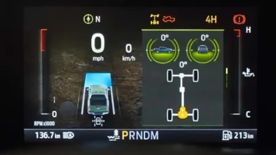 Ford Ranger 8-inch digital instrument cluster — Next Level Ranger gallery