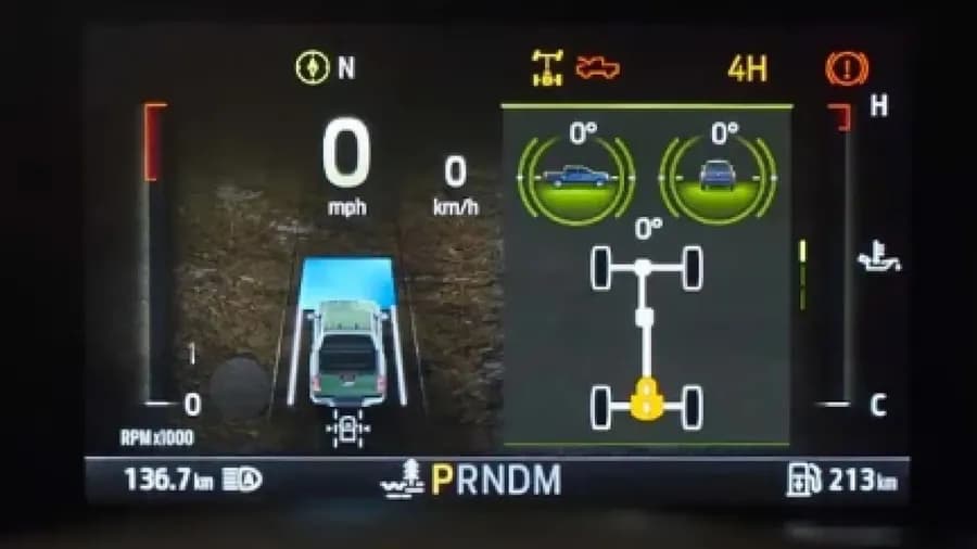 Ford Ranger 8-inch digital instrument cluster — Next Level Ranger gallery