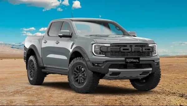 Ranger Raptor exterior in Command Grey paint colour option