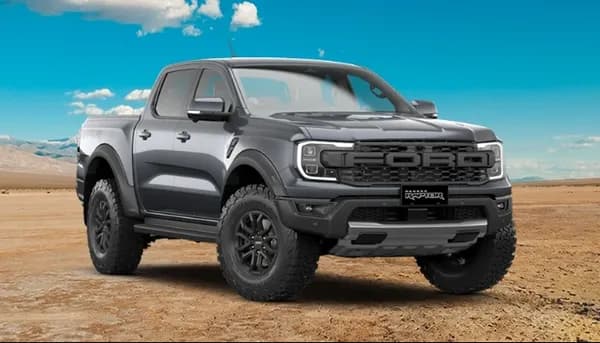 Ranger Raptor exterior in Meteor Grey paint colour option