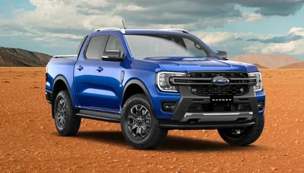 Ranger Wildtrak exterior in Blue Lighting paint colour option