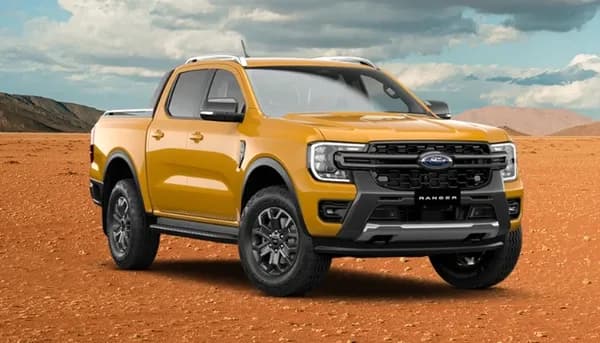 Ranger Wildtrak exterior in Cyber Orange paint colour option