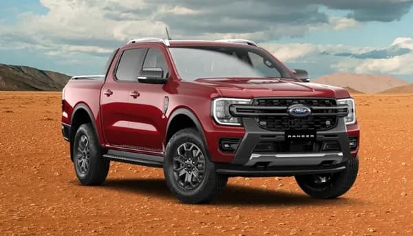 Ranger Wildtrak exterior in Lucid Red paint colour option