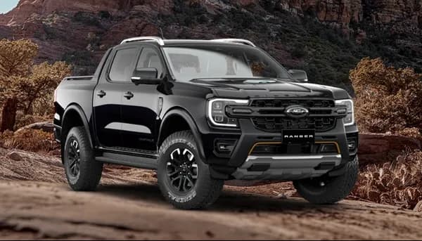 Ranger Wildtrak X exterior in Agate Black paint colour option