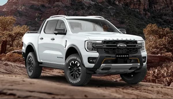 Ranger Wildtrak X exterior in Frozen White paint colour option