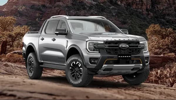 Ranger Wildtrak X exterior in Iconic Silver paint colour option