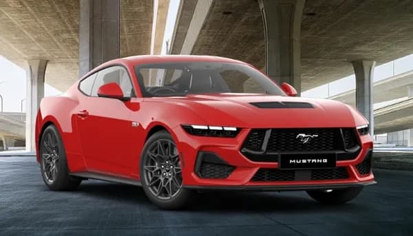 Mustang exterior in Race Red paint colour option