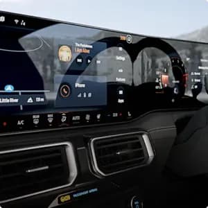 Ford Mustang 12.4-inch LCD digital instrument cluster — technology highlight