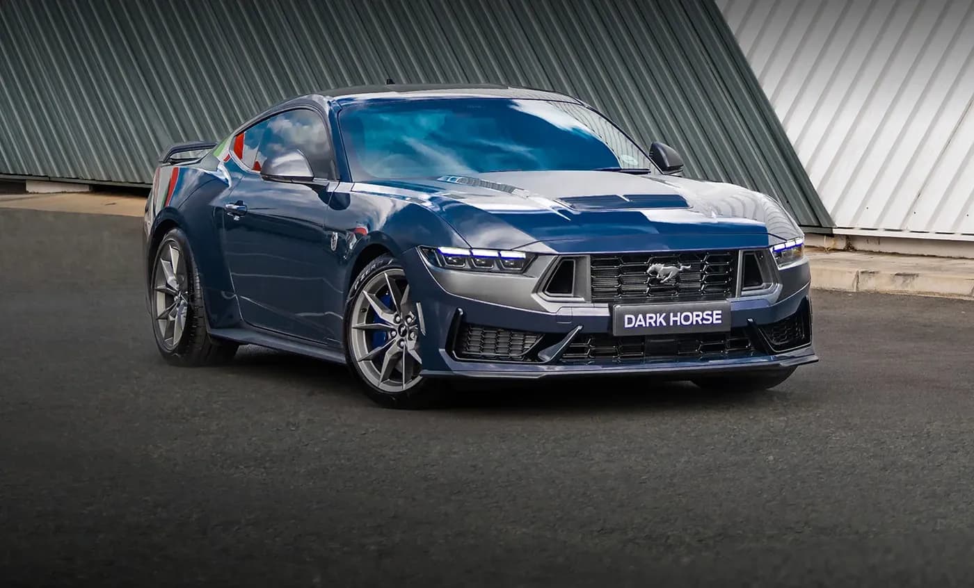 Ford Mustang performance hero billboard — Stay ahead of the pack at Eagle Ford