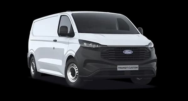 New Transit Custom exterior in Frozen White paint colour option