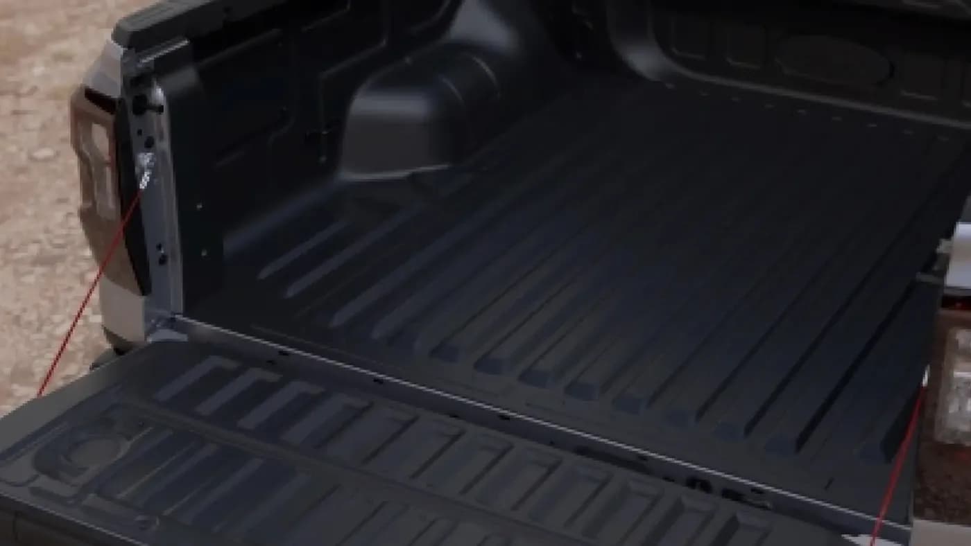 Ford Ranger open load box — zone lighting and cargo versatility highlight